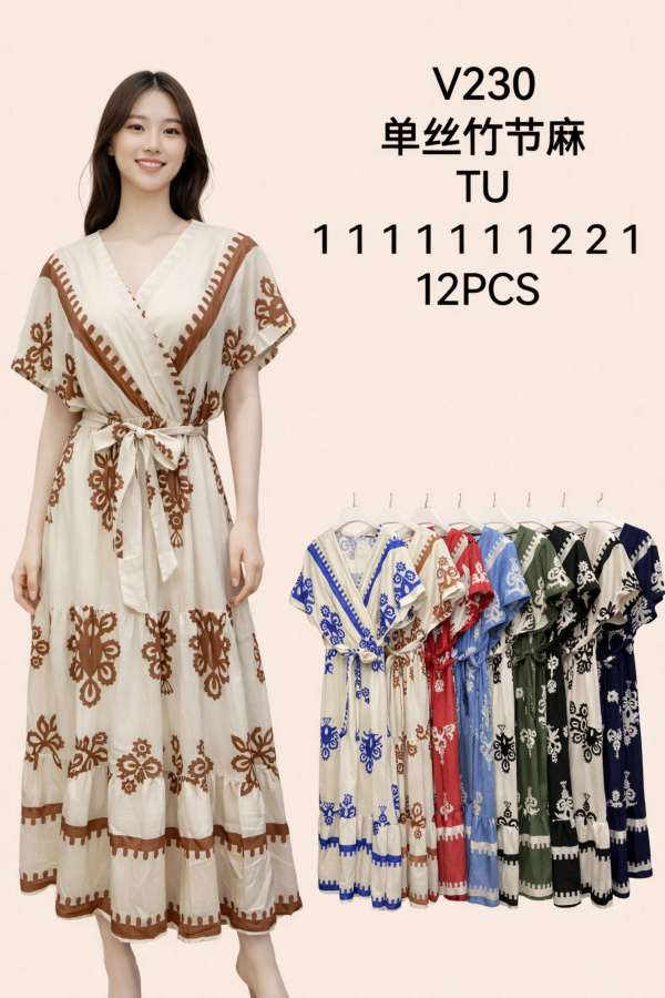 Sukienki damskie Roz Standard, Mix Kolor .Paczka 12 szt